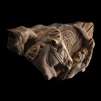 A Roman Marble Relief Fragment from a Sarcophagus