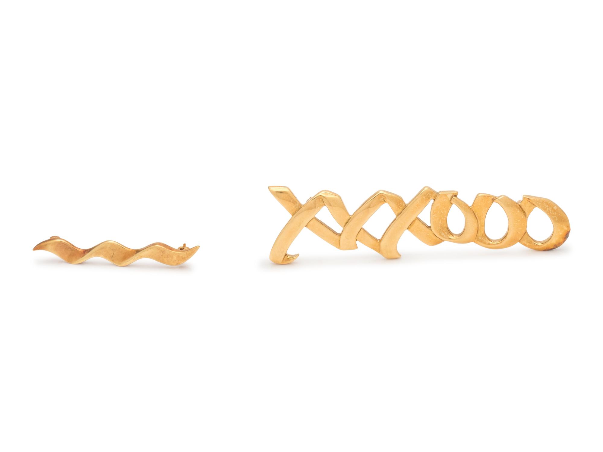 TIFFANY & CO., PALOMA PICASSO, COLLECTION OF YELLOW GOLD BROOCHES