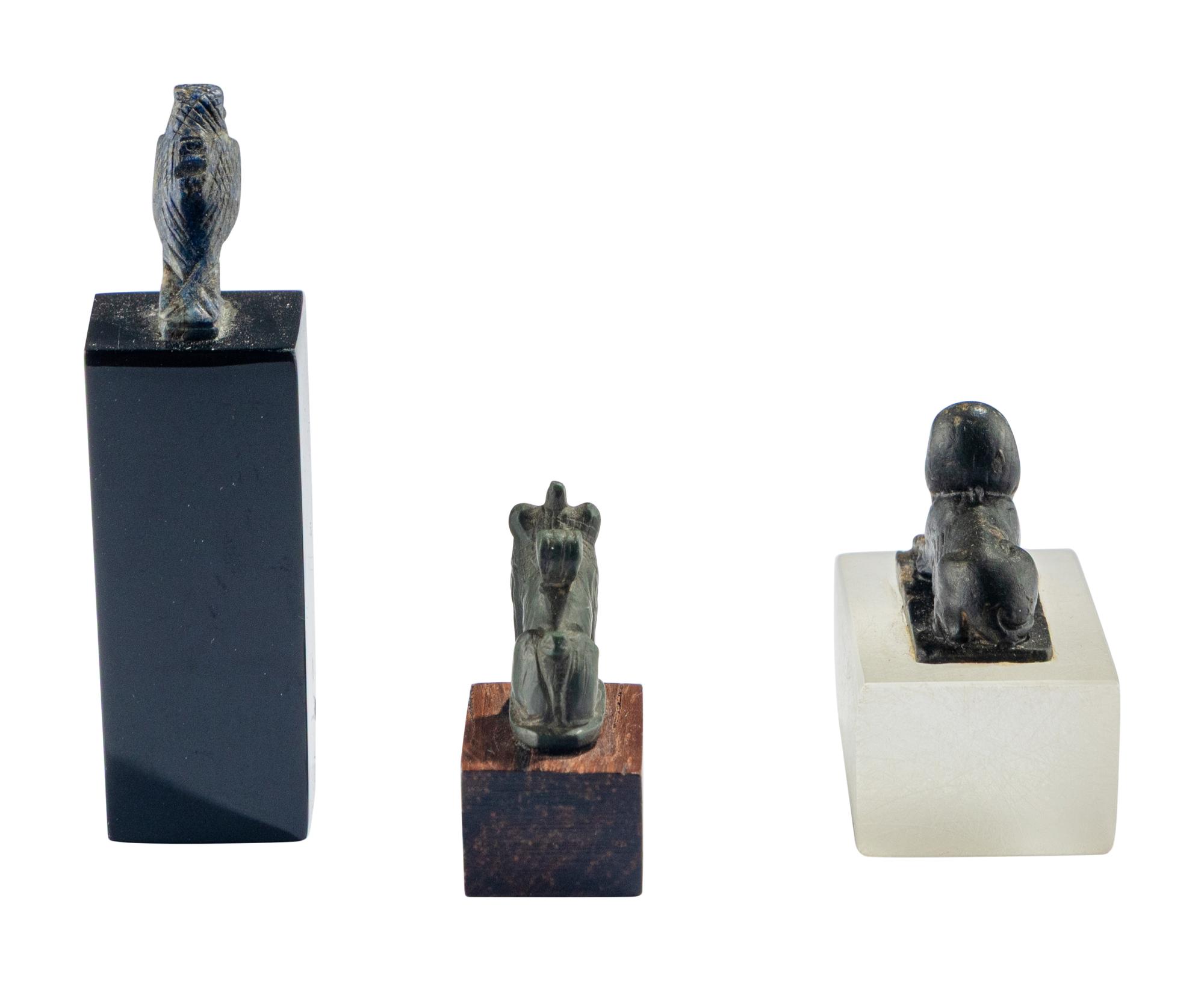 Three Egyptian Stone Amulets