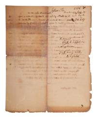 JEFFERSON, Thomas (1743-1826). Autograph letter signed ("Th. Jefferson"), to John Vaughan (1756-1841). Monticello, 15 January 1816. 1 page, 4to, docketing to verso, toning and separations at old creases, with neat tissue repairs to verso.