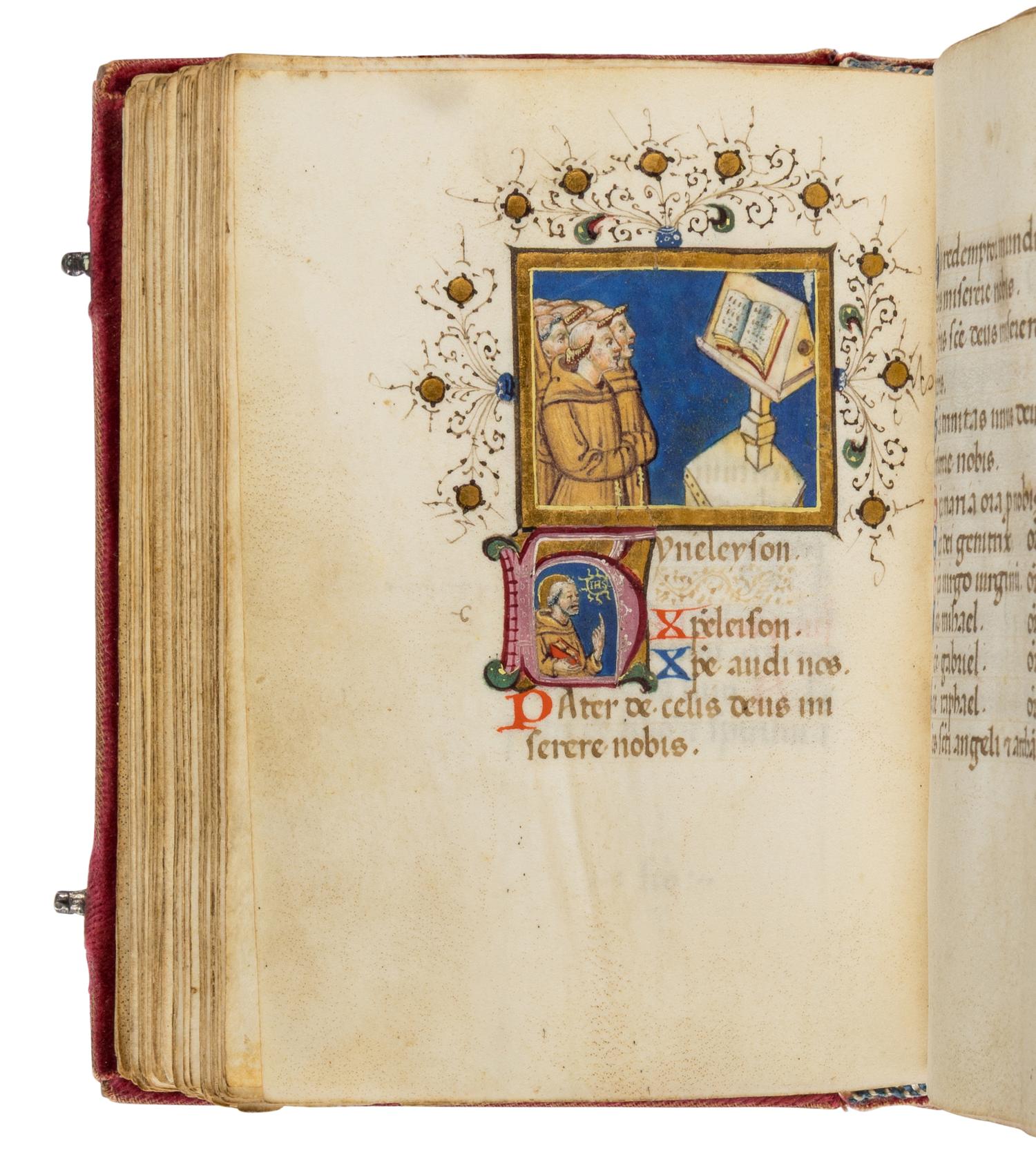 CIRCLE OF THE MASTER OF THE VITAE IMPERATORUM (active Milan, 1431-1459) The Ruskin Lombard Hours, Use of Rome, in Latin, illuminated manuscript on parchment [Lombardy, Milan(?), c. 1440–1450]