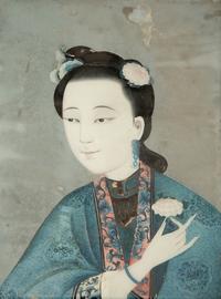 Two Chinese Reverse Paintings on Glass