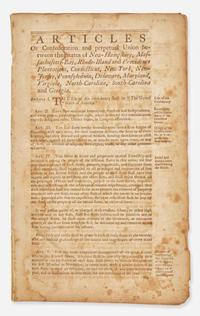 [Americana] Articles of Confederation and perpetual Union between the States...