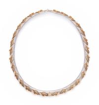 BICOLOR GOLD AND DIAMOND NECKLACE
