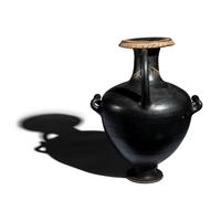 An Apulian Black-Glazed Hydria