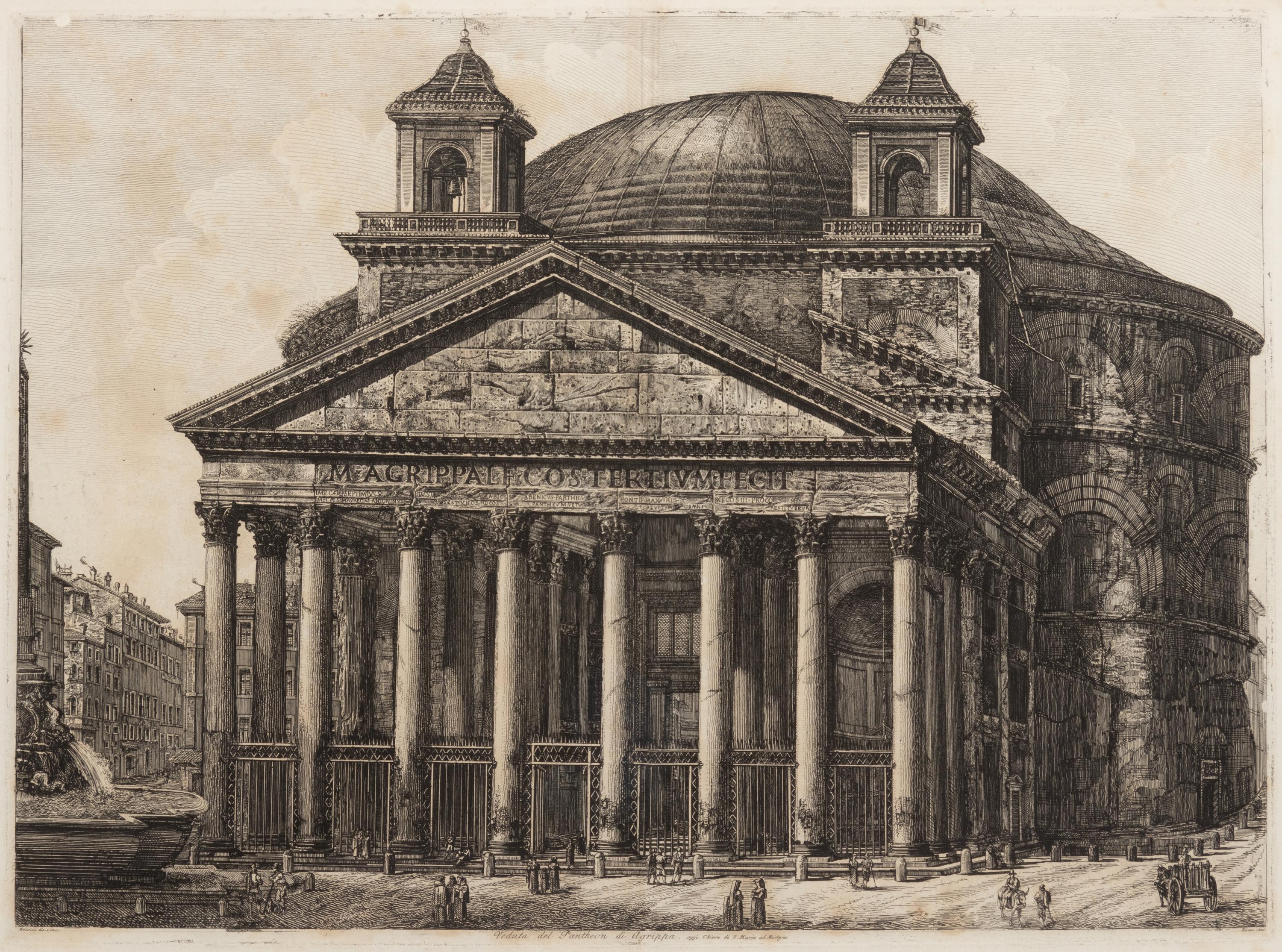Veduta del Pantheon di Agrippa