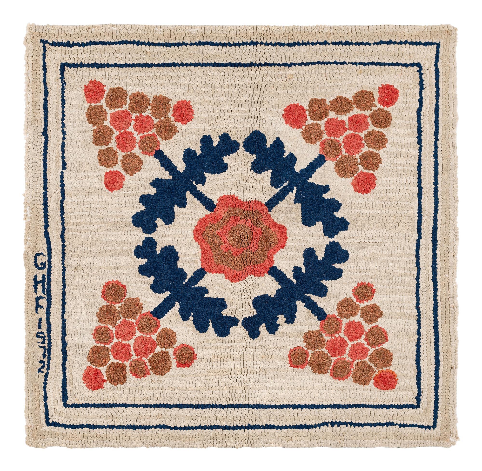 Five Contemporary Hooked Rugs