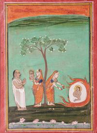 Seven Indian Miniature Paintings