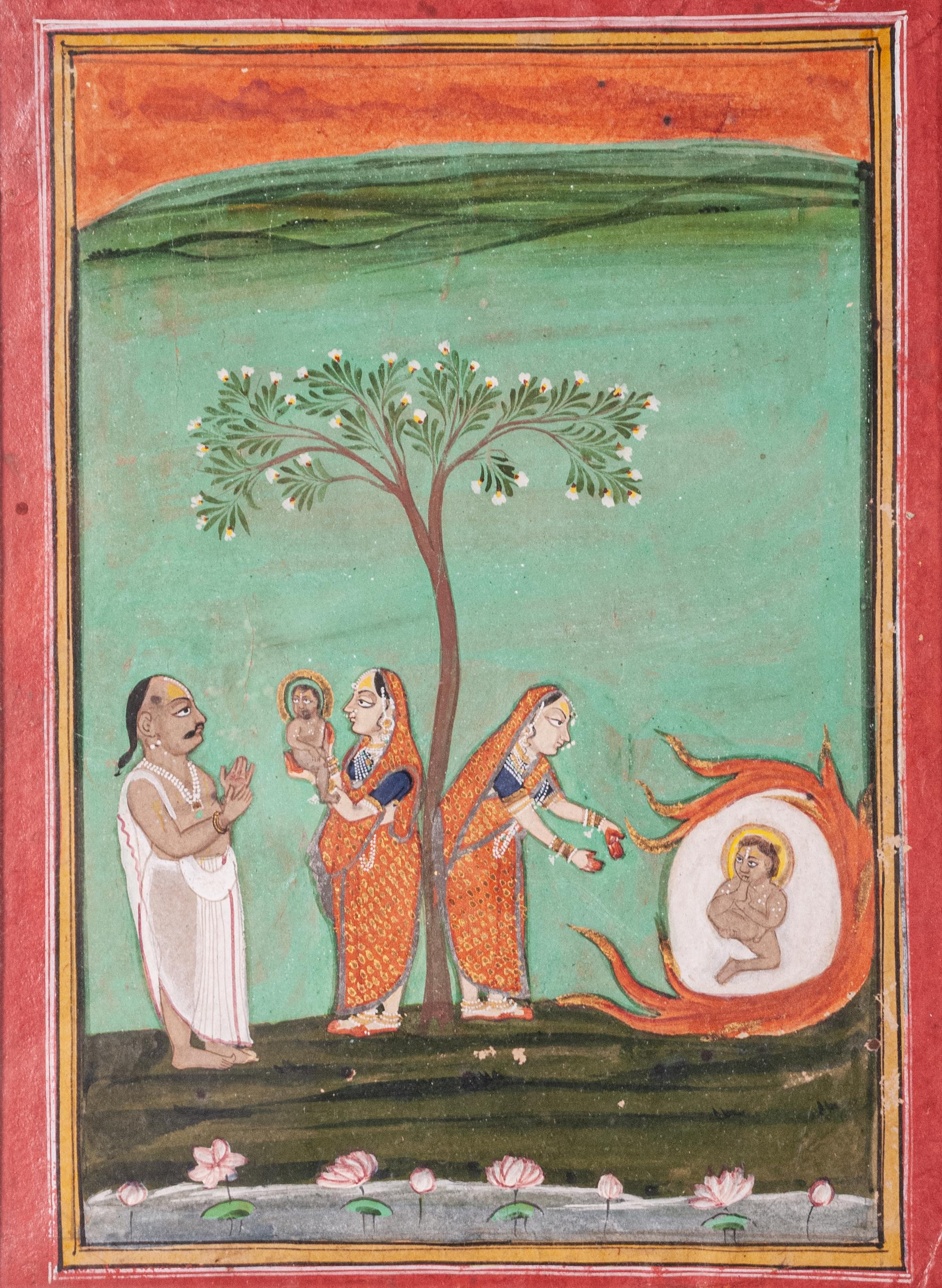 Seven Indian Miniature Paintings