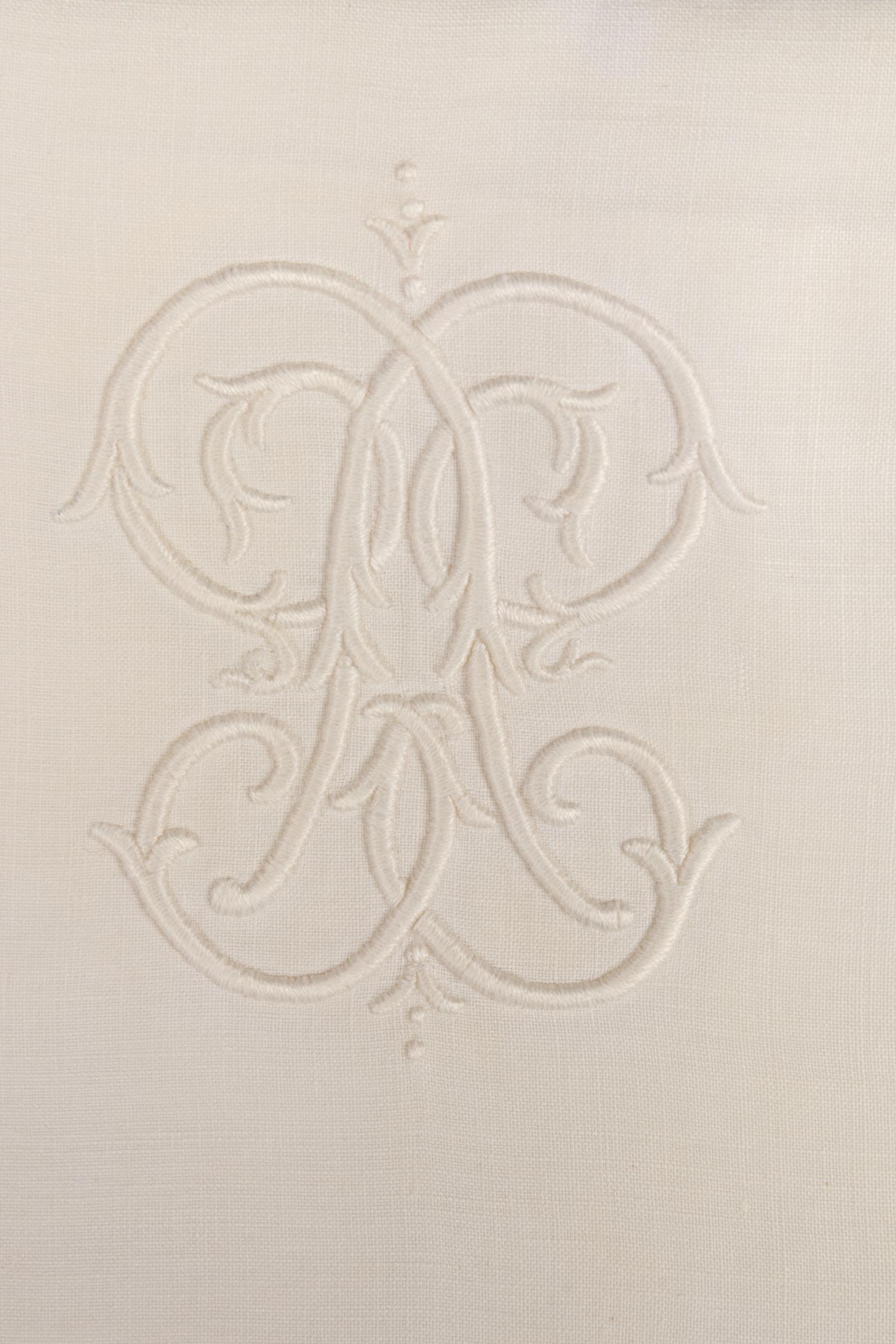 Two Sets of Palmer Family Sheets Embroidered with the Initials "P.P.", Early 20th Century