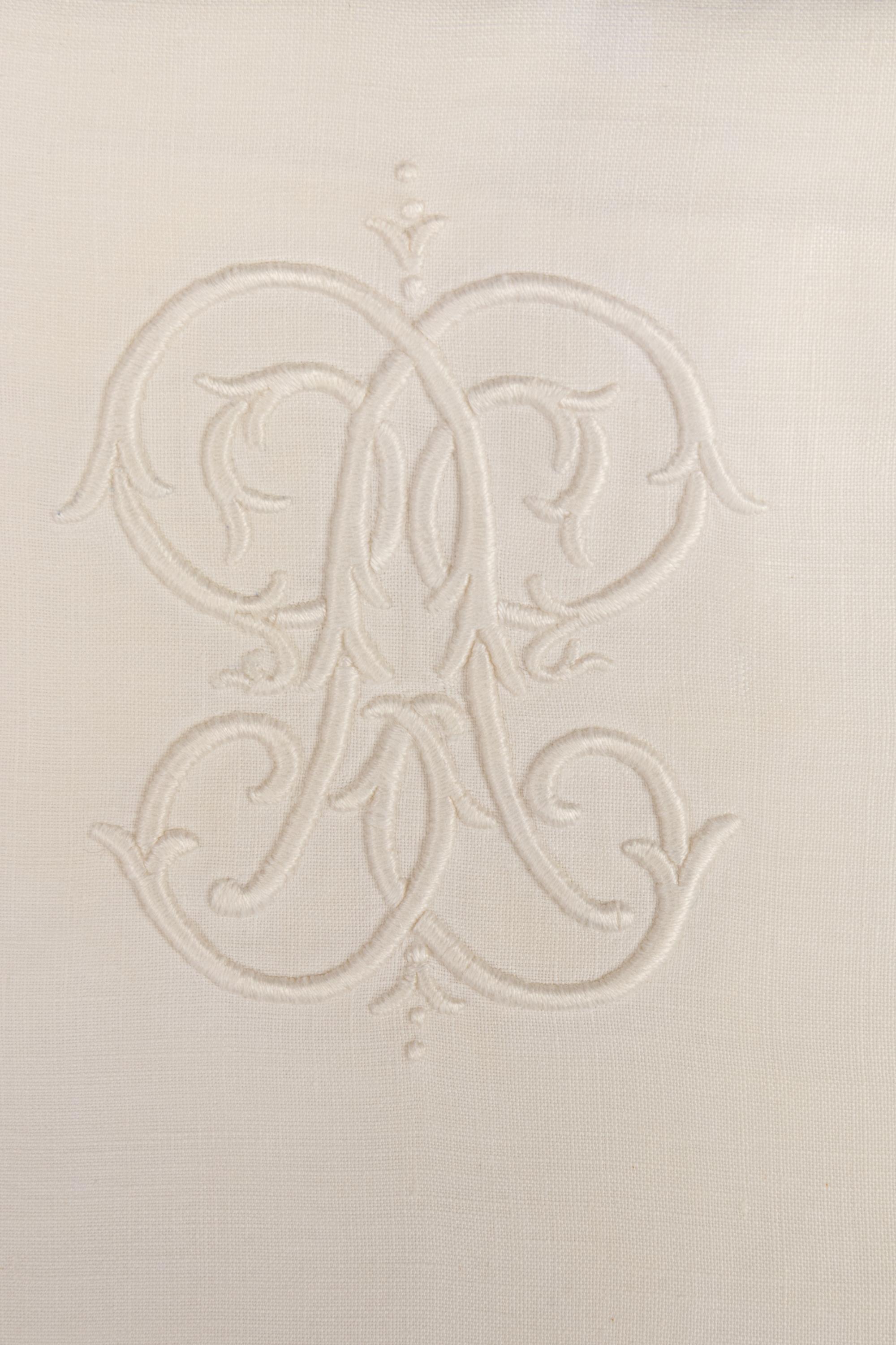 Two Sets of Palmer Family Sheets Embroidered with the Initials "P.P.", Early 20th Century