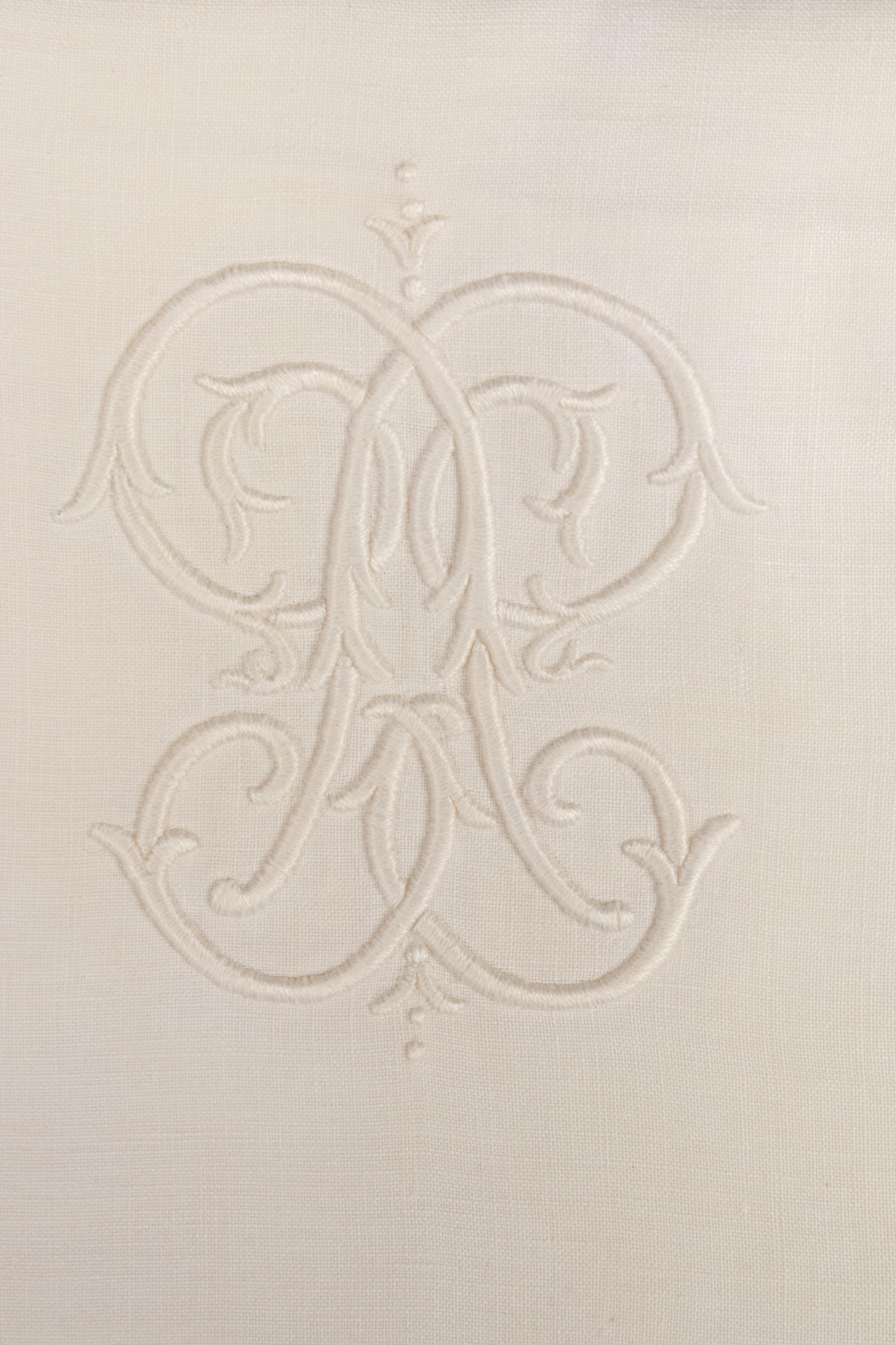 Two Sets of Palmer Family Sheets Embroidered with the Initials "P.P.", Early 20th Century