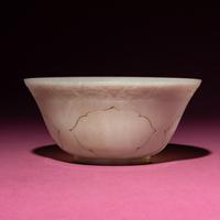 A Chinese Carved White Jade ‘Floral’ Bowl, 18th Century — 清中期 白玉刻花碗