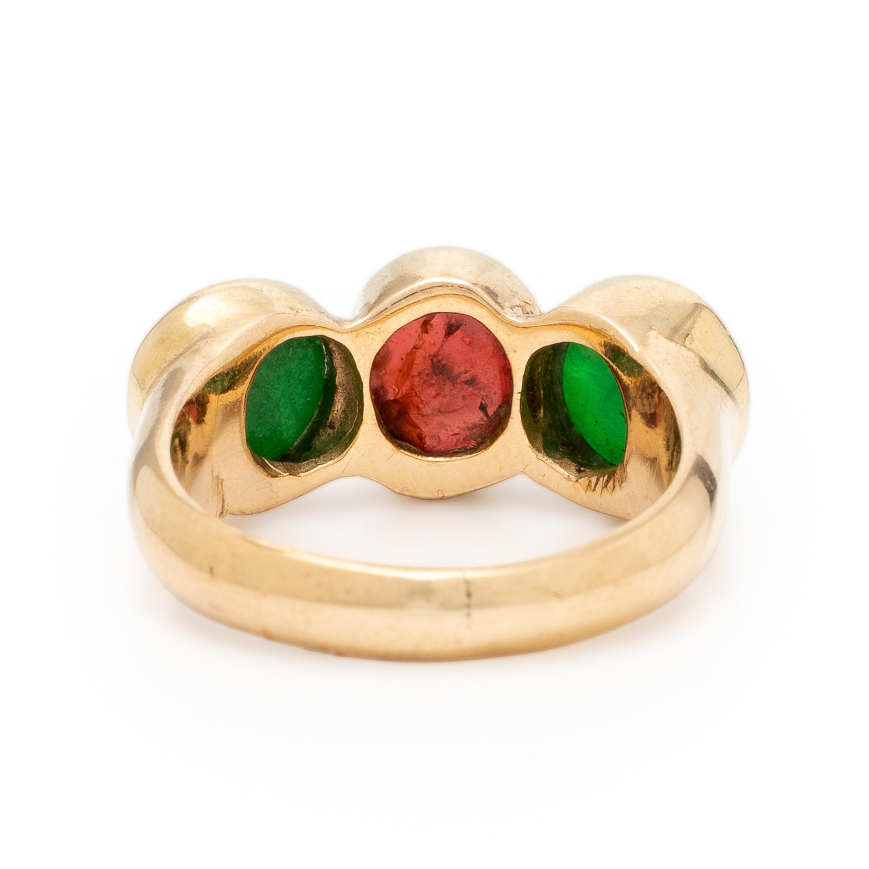 Yellow Gold and Multigem Ring