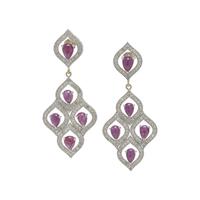 RUBY AND DIAMOND EARRINGS