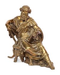 A Continental Brass Figure