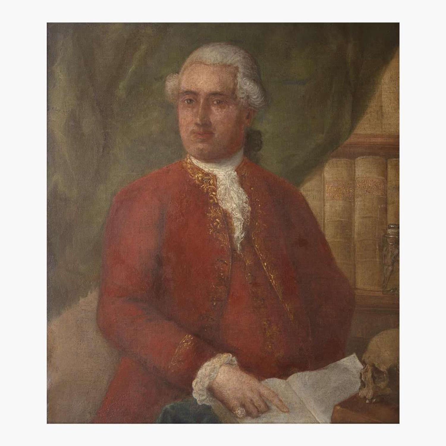 Alessandro Longhi (Italian, 1733–1813) Portrait of a Scholar in his Study