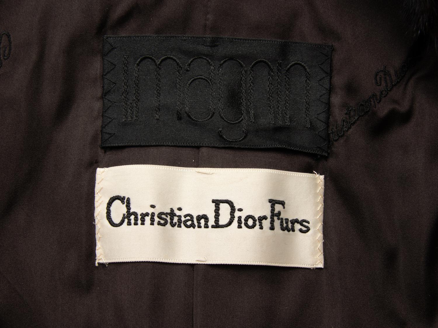 Christian Dior, Belted Mink Fur Coat