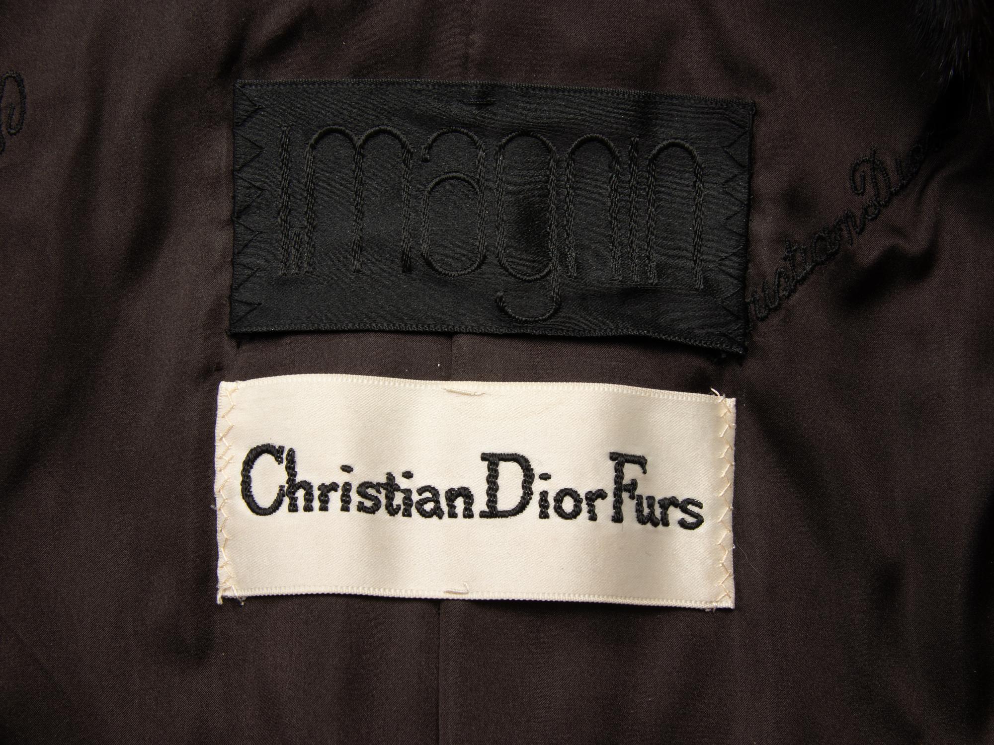 Christian Dior, Belted Mink Fur Coat