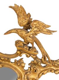 A George III Style Giltwood Three-Panel Mirror