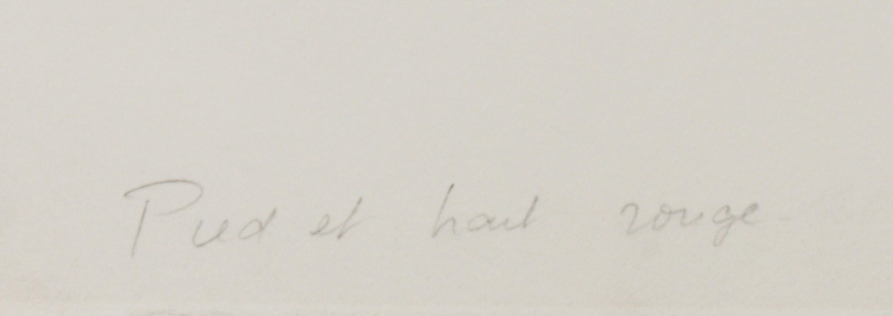 Pied et Trait Rouge , 1987