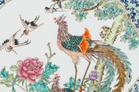 A Chinese Export Enameled Porcelain Plaque