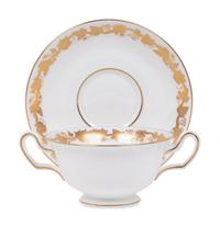 A Collection of Gilt-Decorated English Porcelain Dinnerware