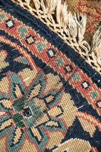 A Round Wool Rug