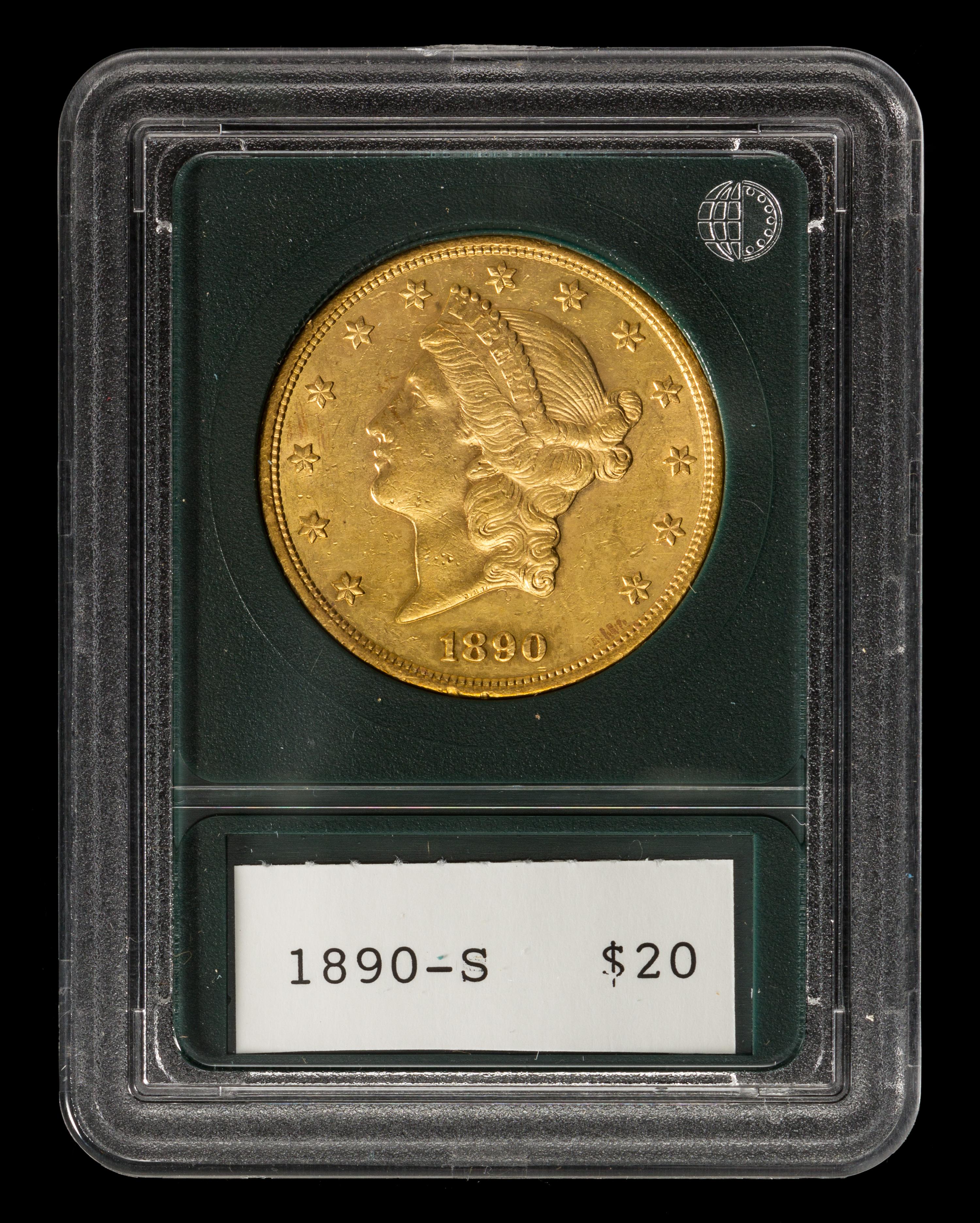 A United States 1890-S Liberty Head $20 Gold Coin