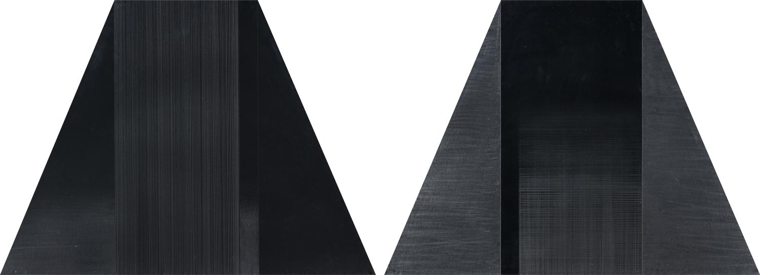 Bild 12/Fur/S,W,B # 4, 1979 (diptych)