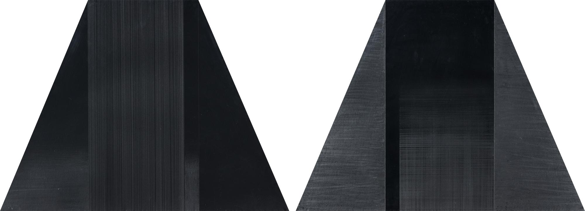 Bild 12/Fur/S,W,B # 4, 1979 (diptych)