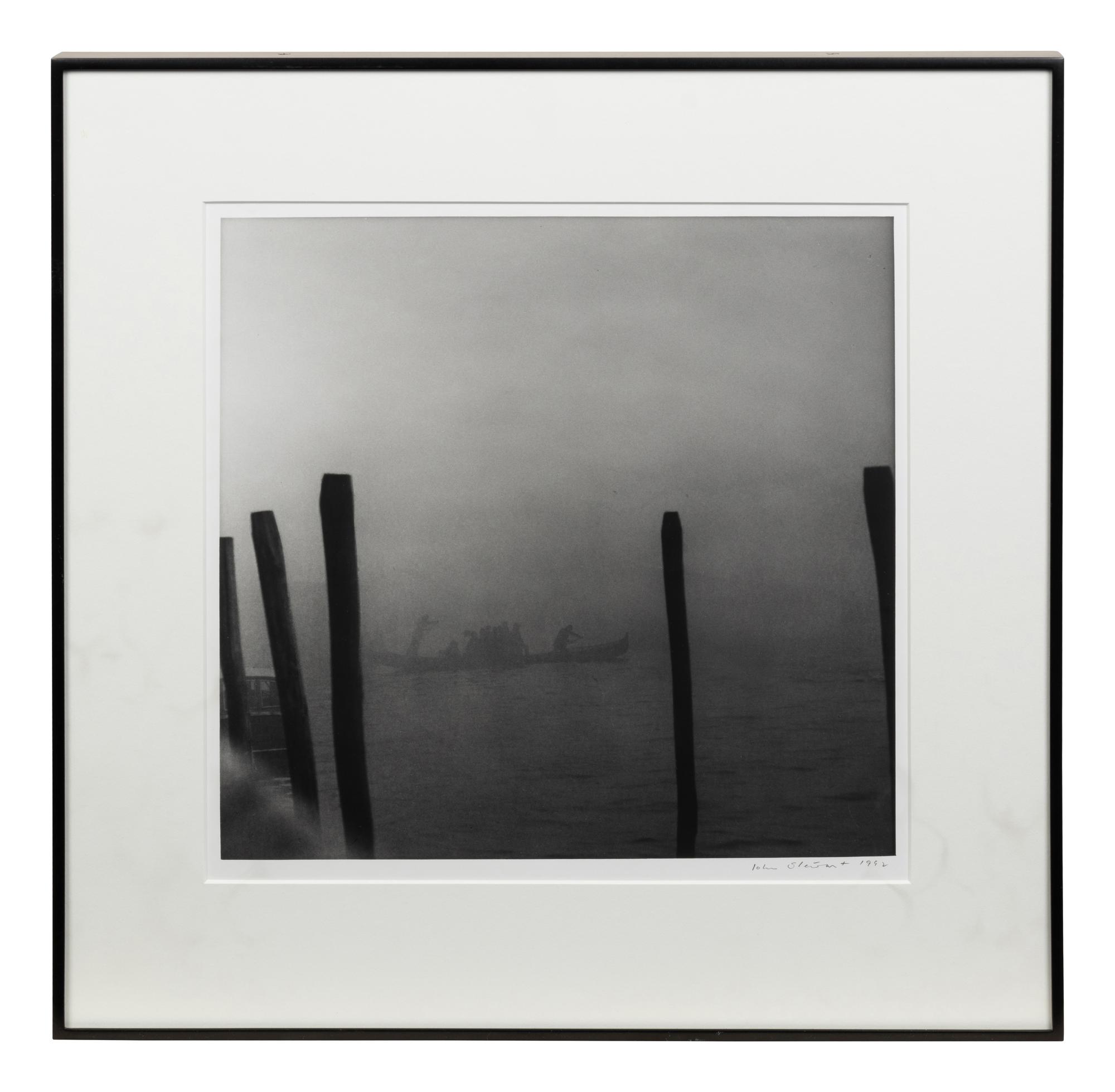 John Stewart (British, 1919-2017) Foggy Series (a group of three works), 1992 each signed and dated (lower right) 12 1/2 x 12 inches (image).