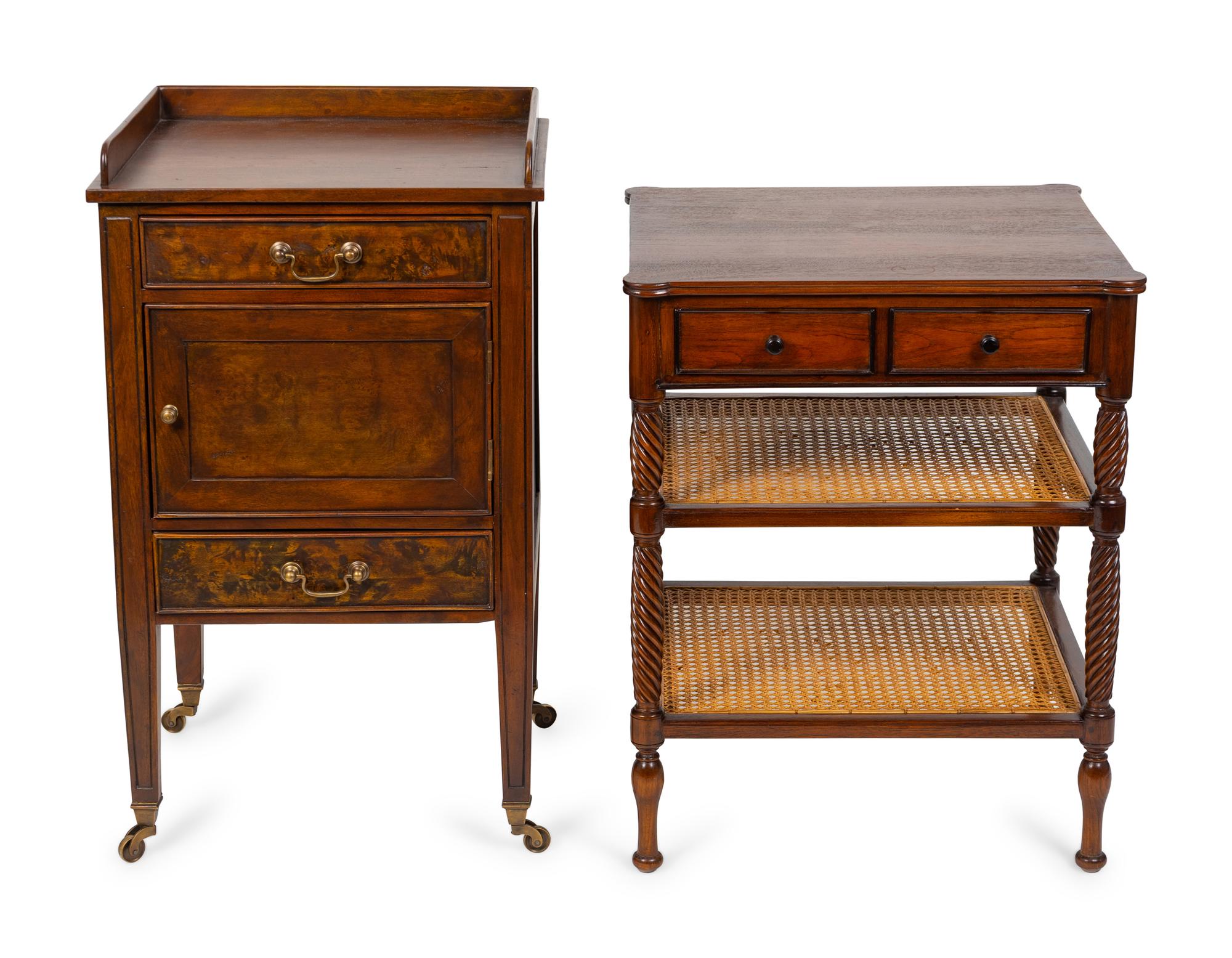 Two Georgian Style Mahogany Side Tables
