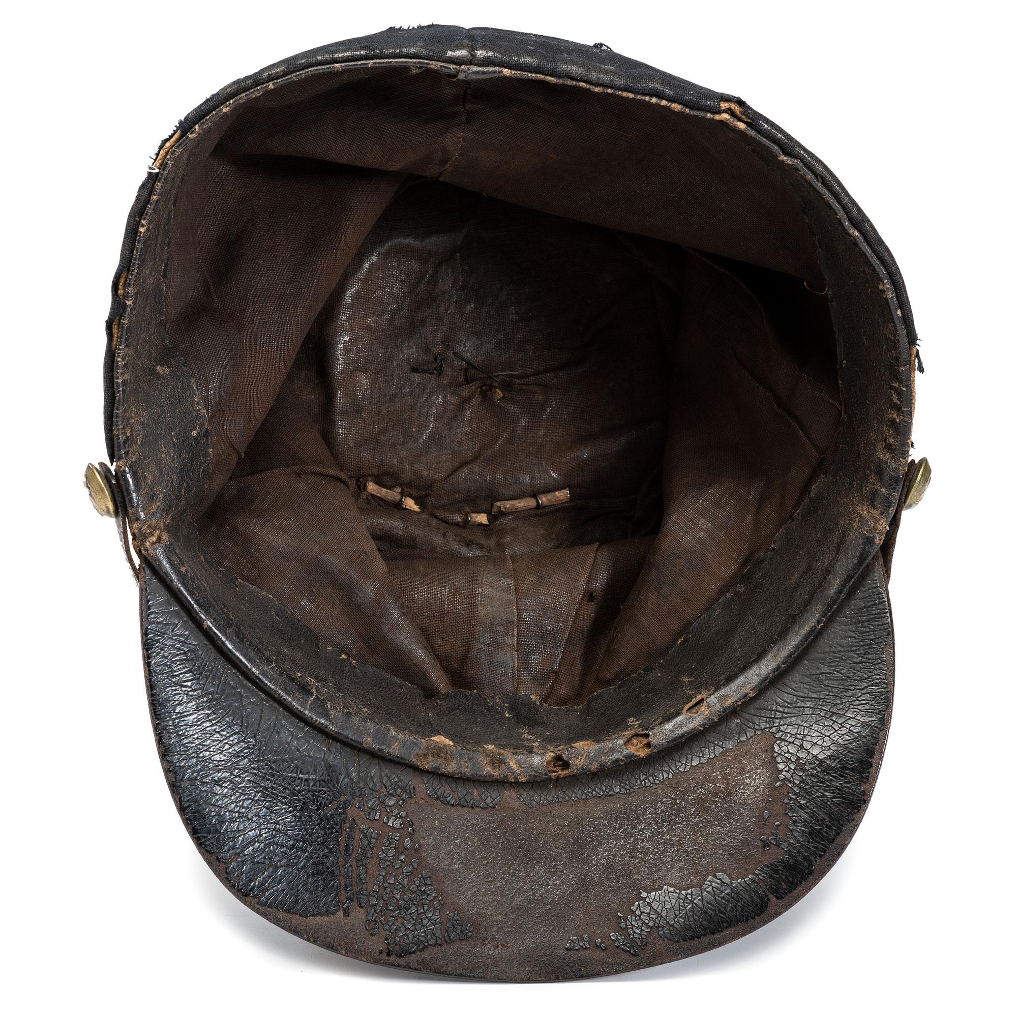 140th Pennsylvania Infantry II Corps enlisted man's forage cap identified to Philip A. Cooper, Company C.