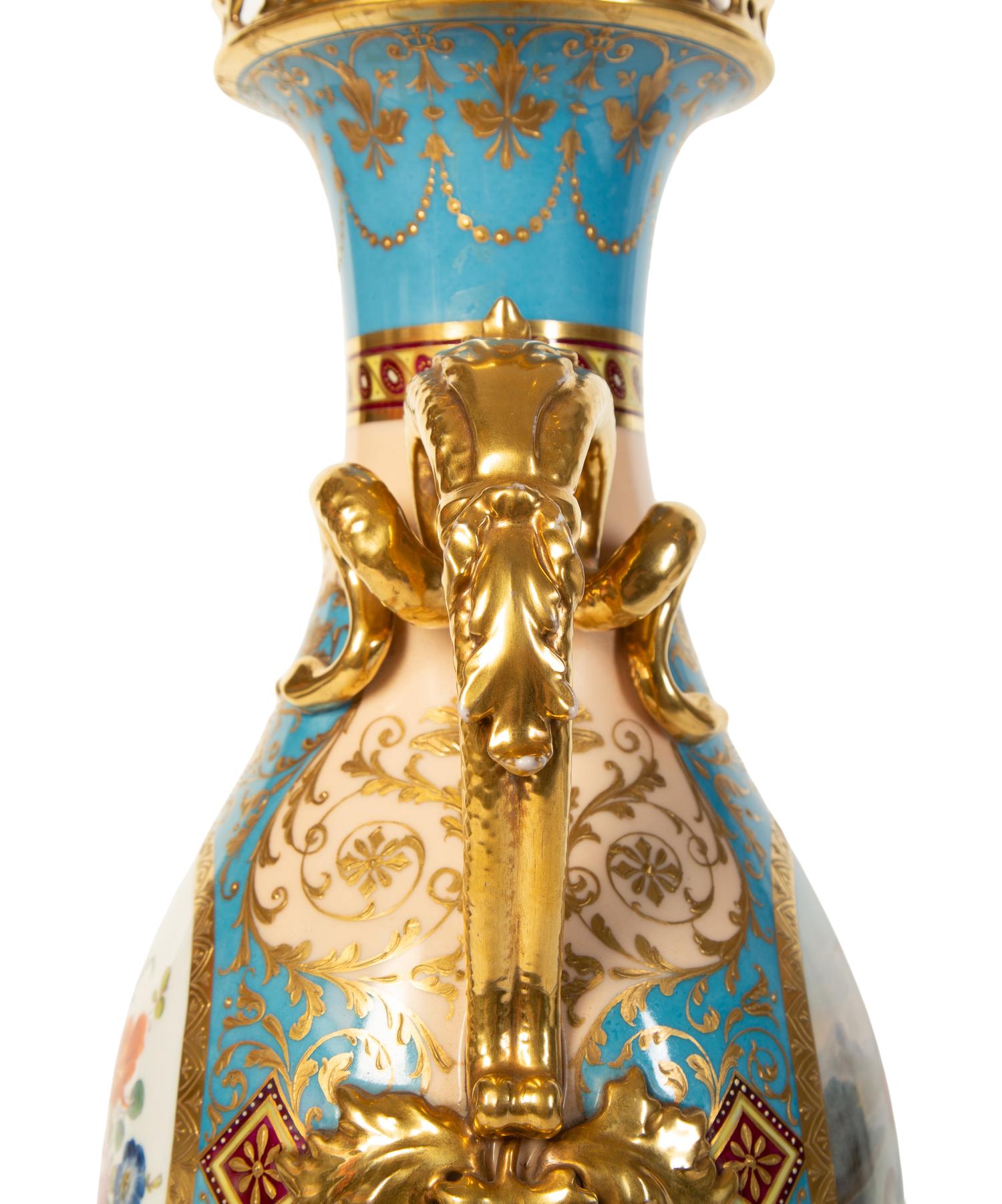 A Fischer & Meig Vienna Style Porcelain Urn — 19th Century