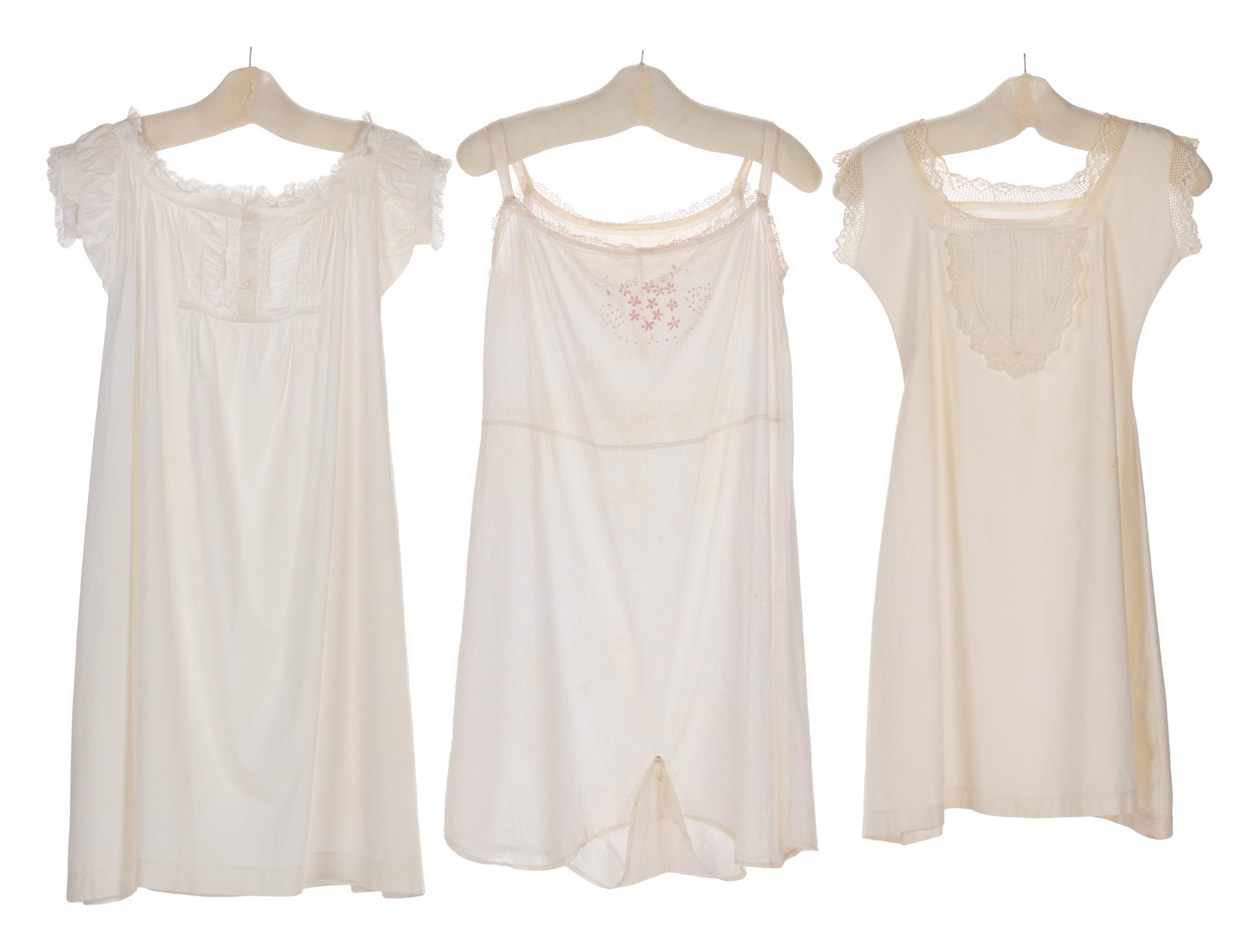 Collection of Nine Bed Jackets and Chemises, 1850-1900