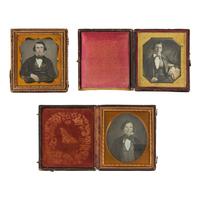 [Early Photography] Group of 22 Sixth Plate Daguerreotypes of Men