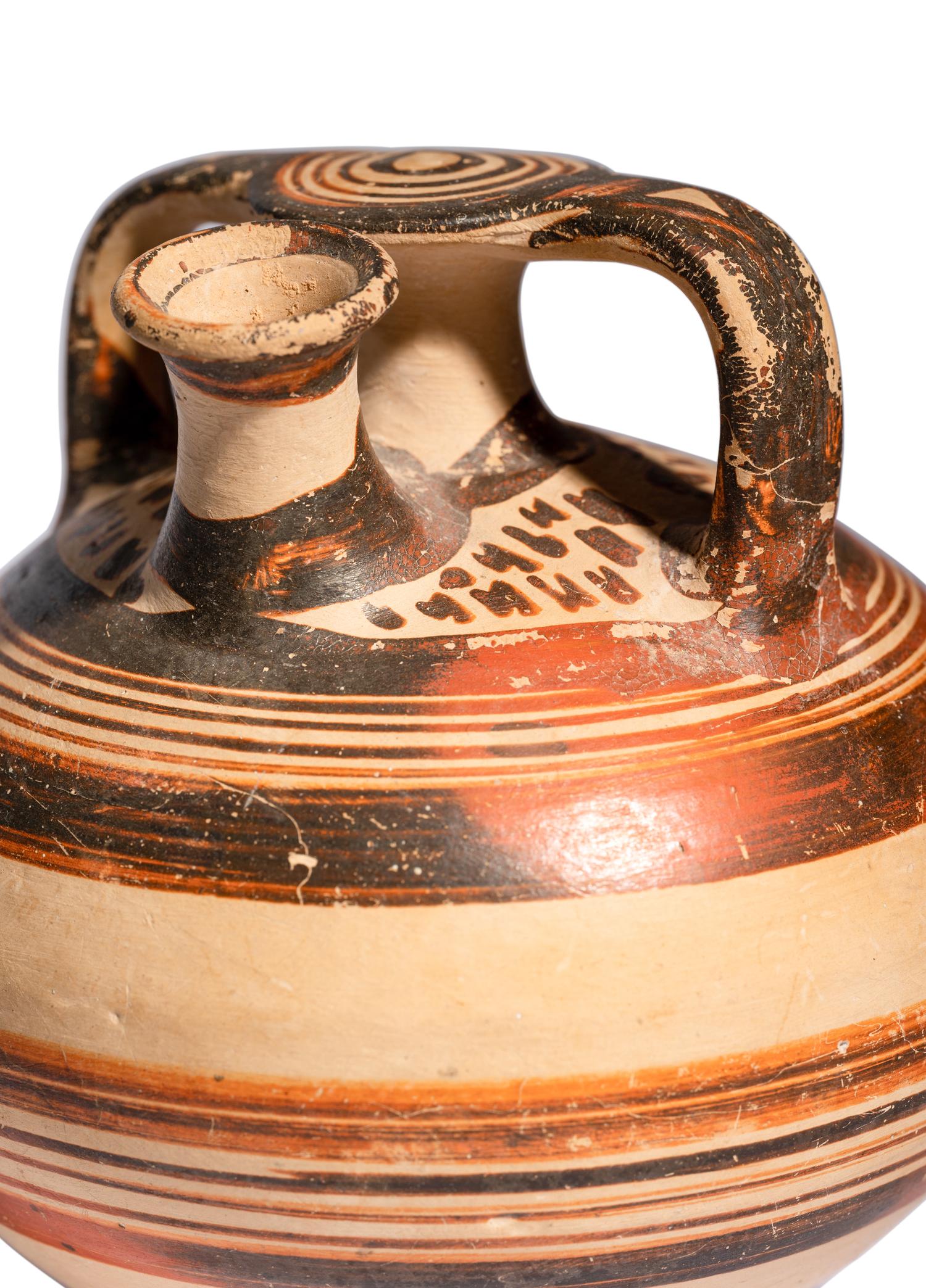 A Mycenaean Pottery Stirrup Jar