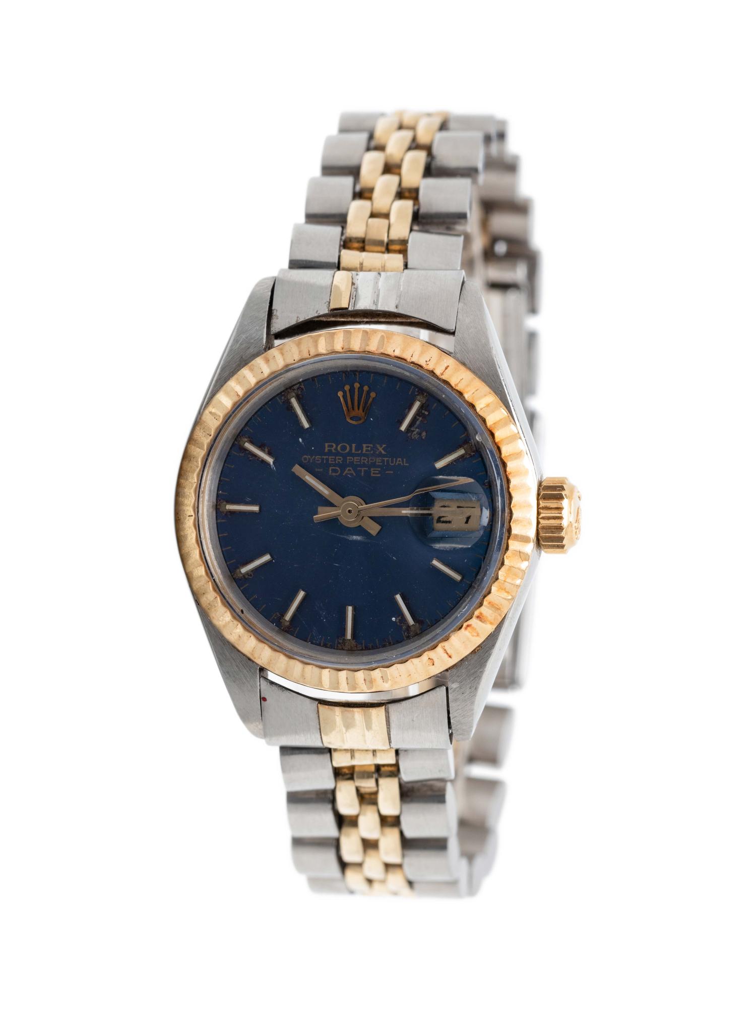 ROLEX, STAINLESS STEEL AND 18K YELLOW GOLD REF. 6917 'OYSTER PERPETUAL DATEJUST' WRISTWATCH, CIRCA 1972