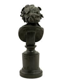 A Bronzed Composition Bust of Dionysus