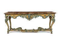 A Régence Style Polychrome Painted Console Table