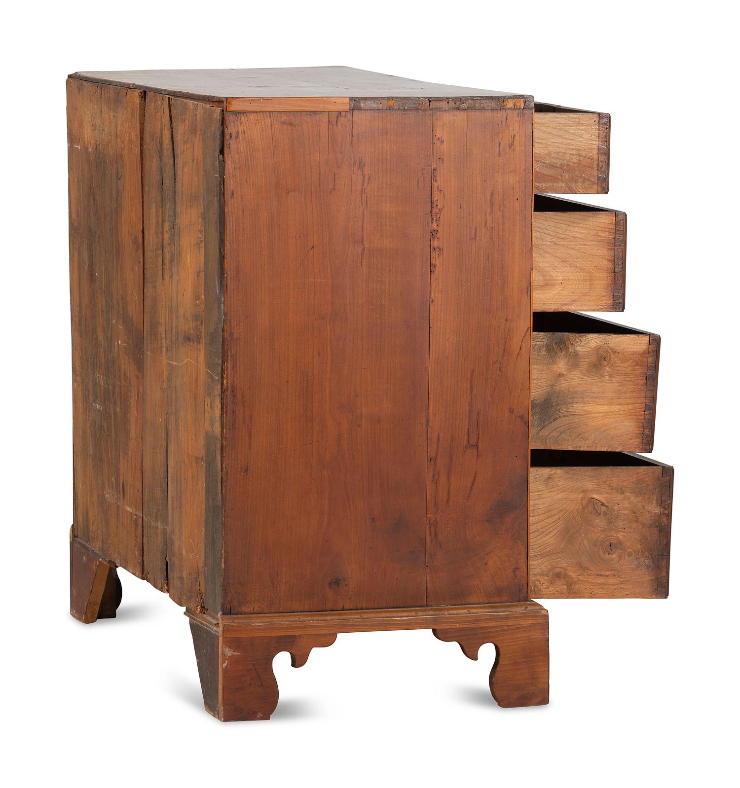 A Chippendale Cherrywood Chest of Drawers