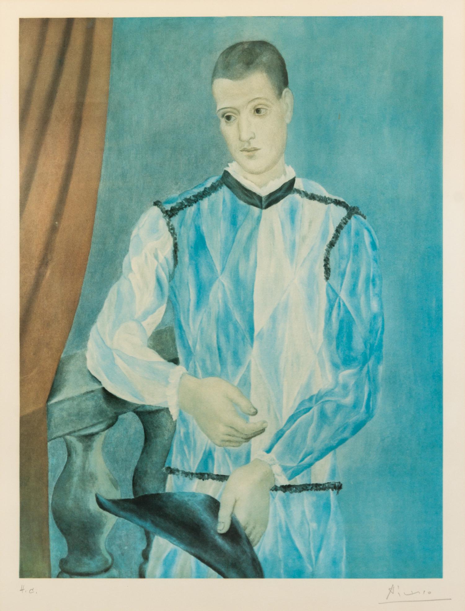 After Pablo Picasso, (Spanish, 1881-1973), Harlequin (from Barcelona Suite), 1966