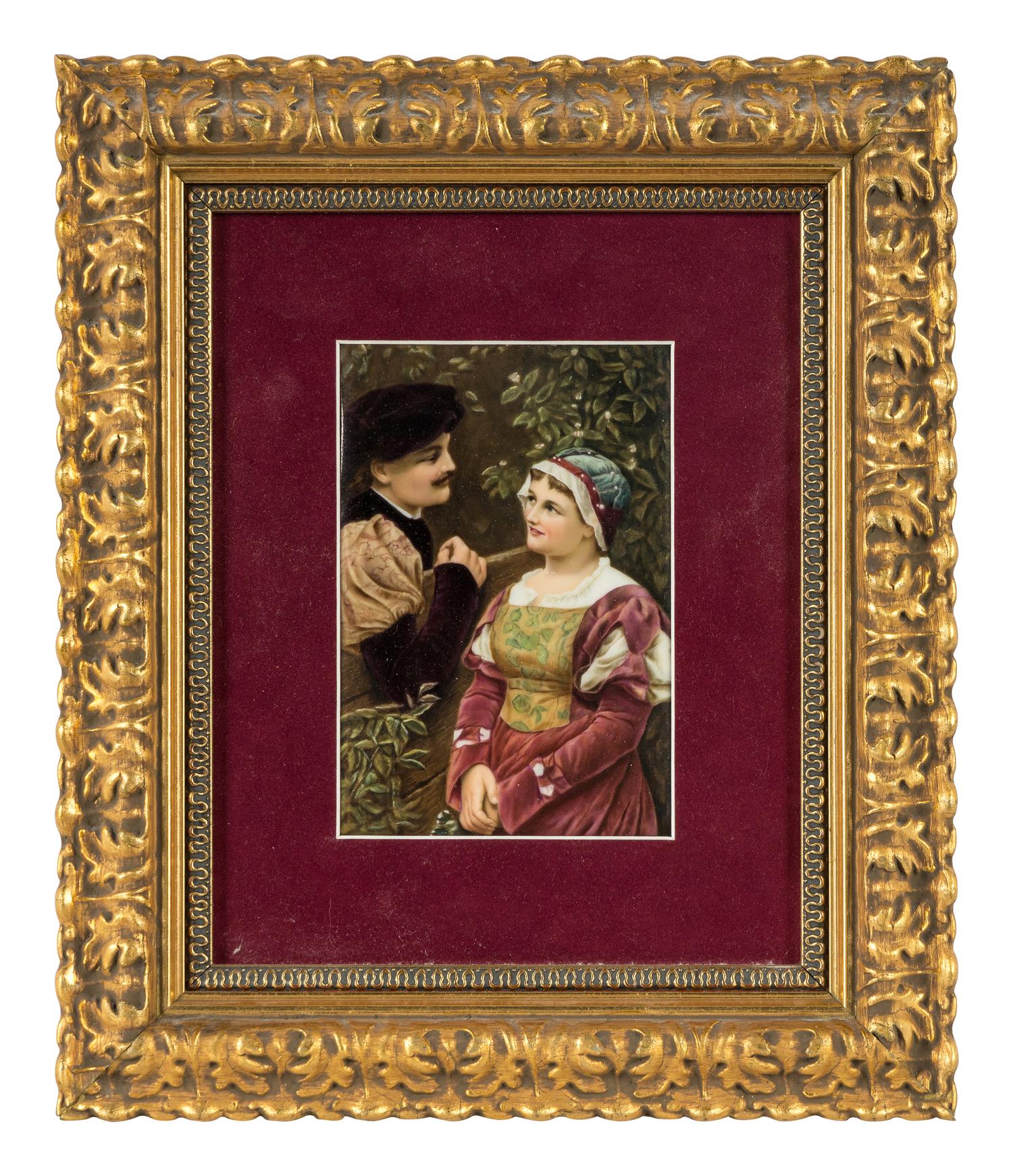 A Continental Porcelain Plaque
