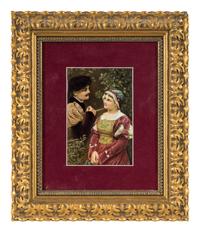 A Continental Porcelain Plaque