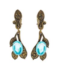 A Jean-Louis Blin Metal Drop Earclip, 2.5" x 1".