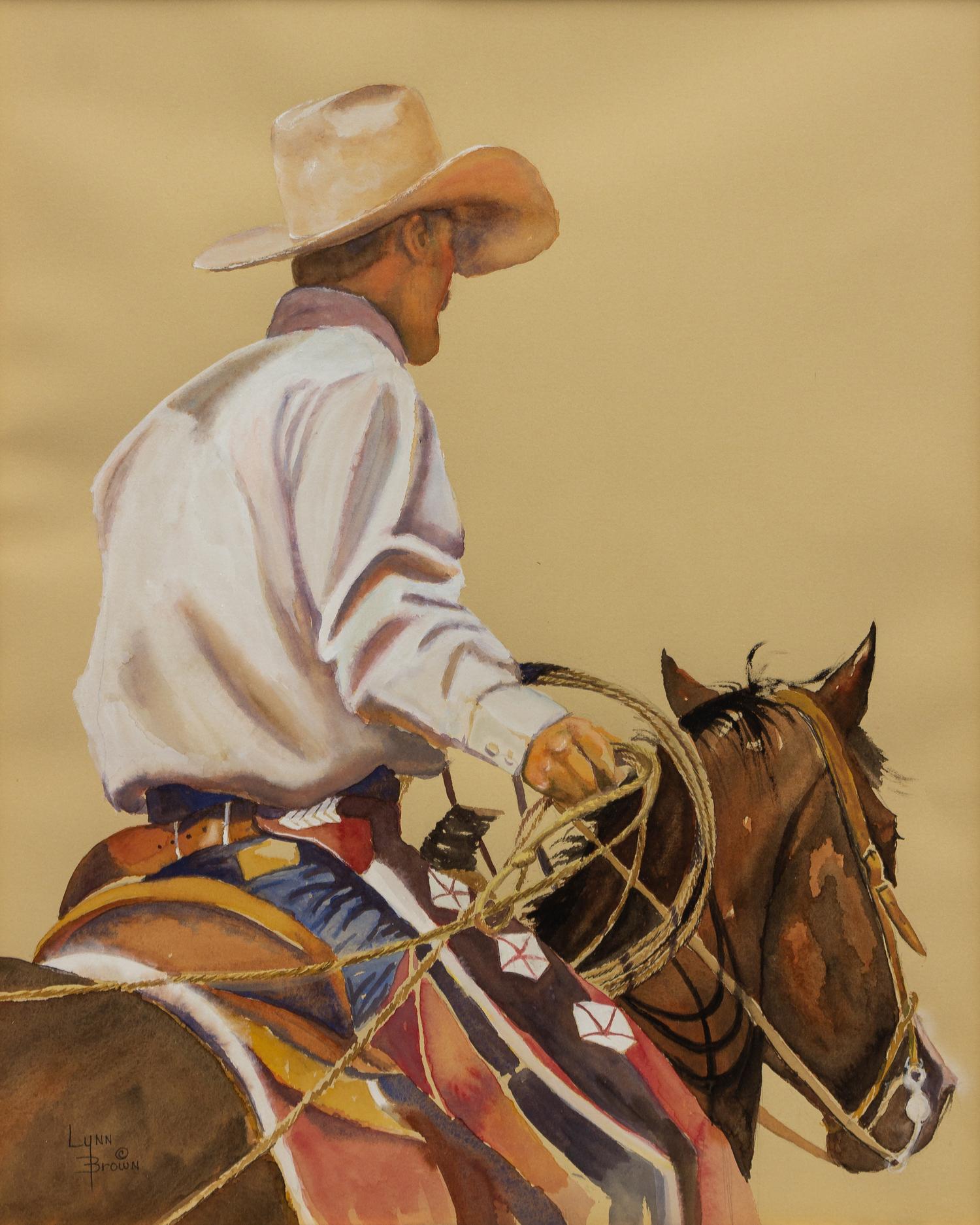 Cowboy on Horseback