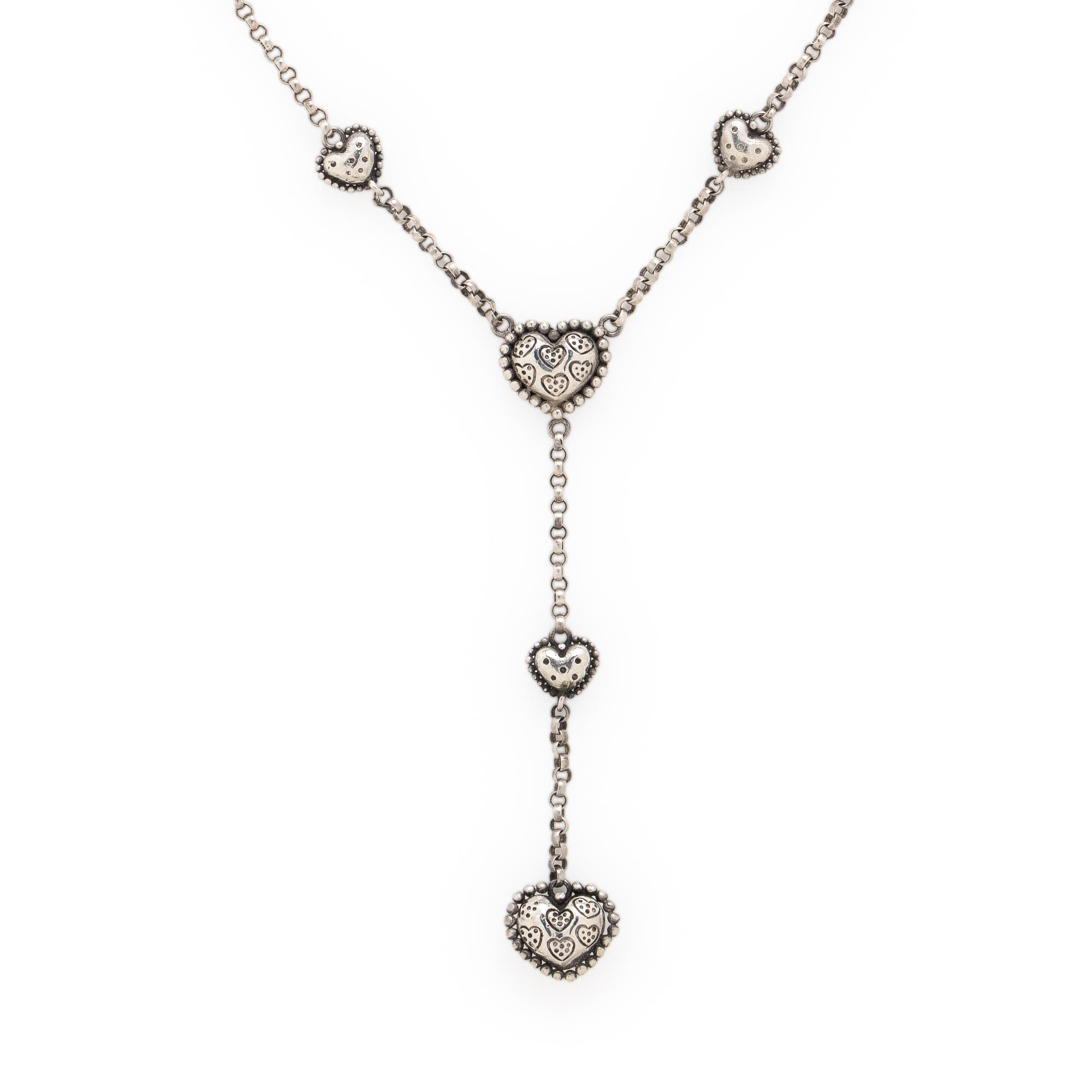John Hardy, Sterling Silver Heart Necklace