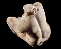A Roman Marble Crouching Venus