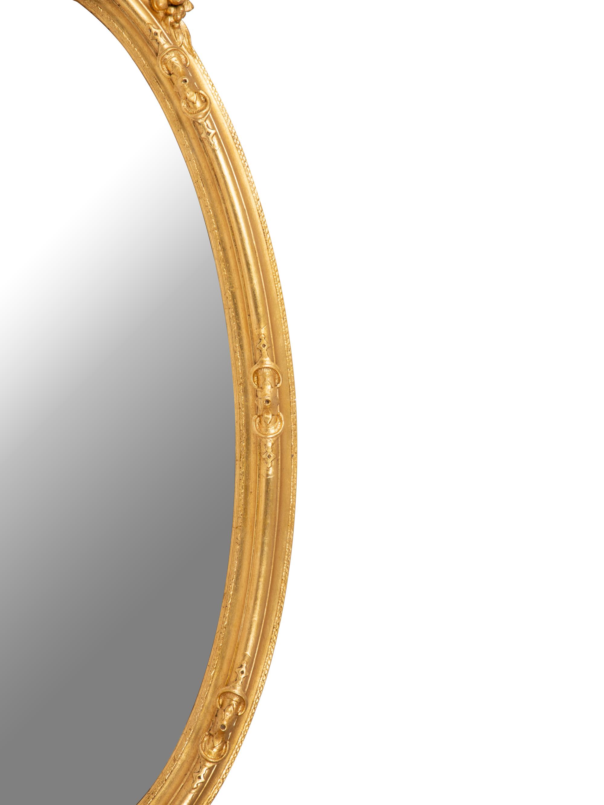 A Napoleon III Giltwood Mirror — LATE 19TH CENTURY